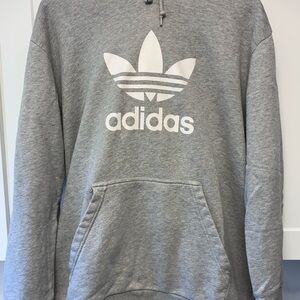 Adidas Men's Gray Hoodie Size XL